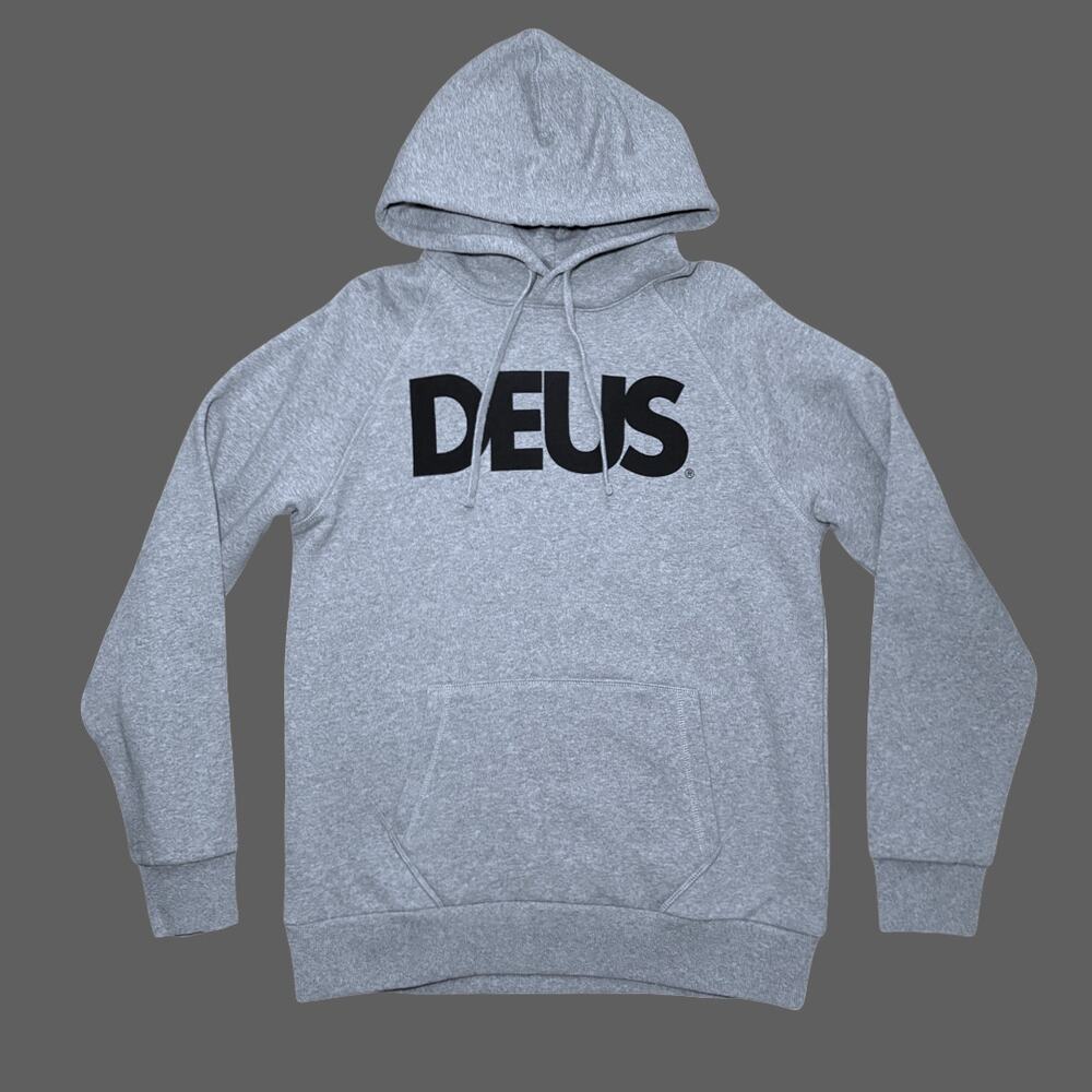Deus Ex Machina All Caps Hoodie Gray Black Size M NWT